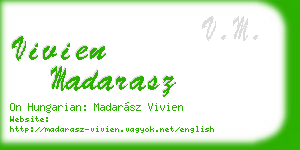 vivien madarasz business card